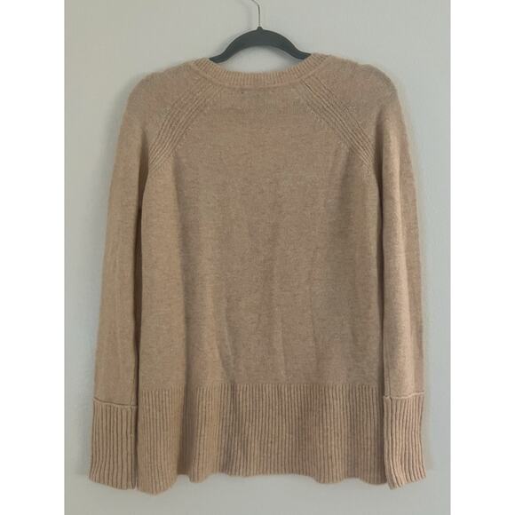 J. Crew Tan Merino Wool Alpaca Blend Cozy Longline Sweater XS - Picture 2 of 9